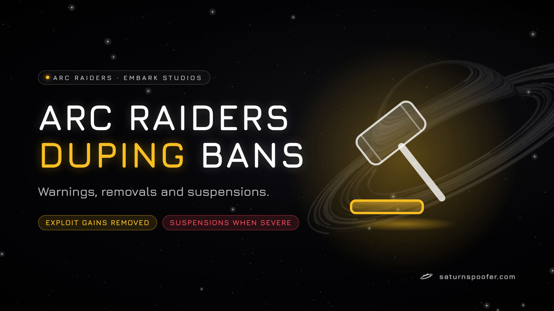 Arc Raiders Duplication Glitch Ban: What Embark Did